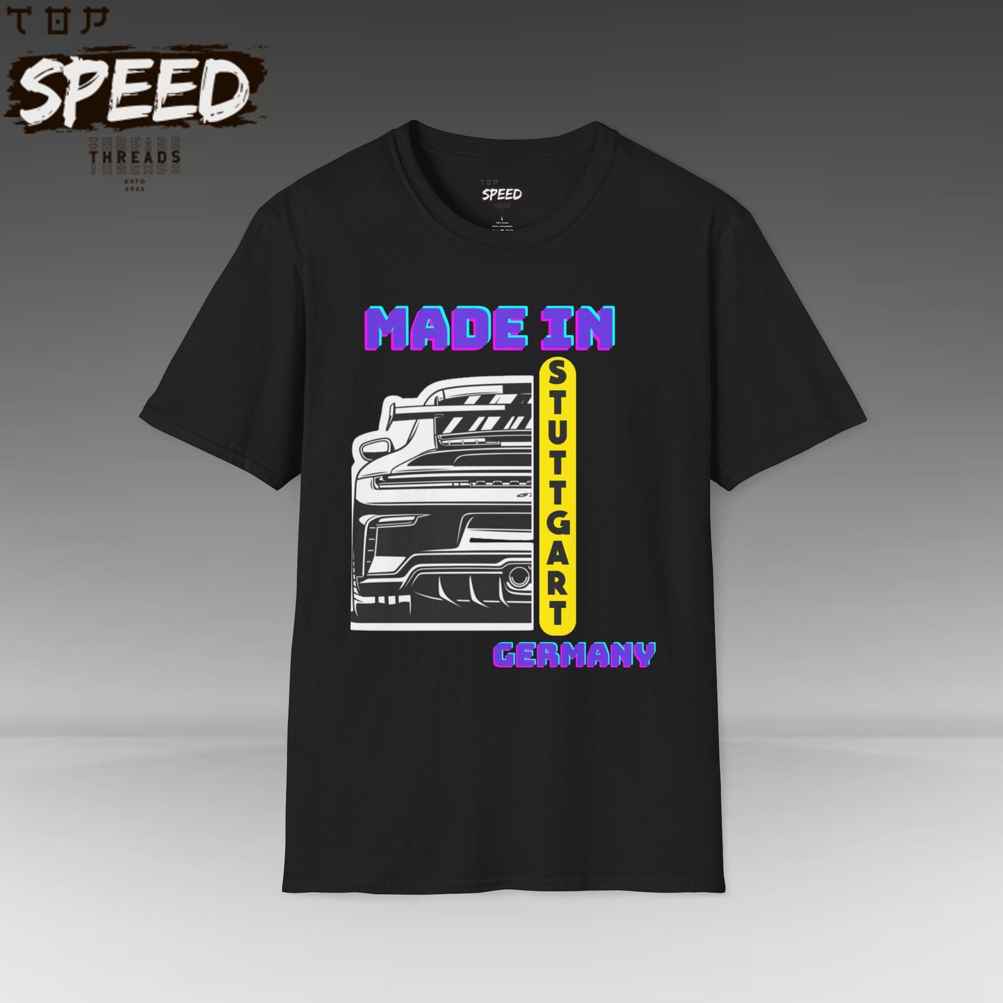 Porsche Made in Stuttgart Germany Graphic Tee